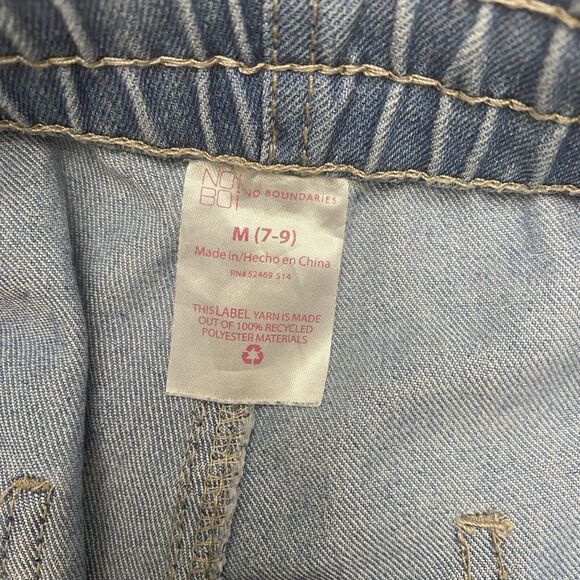 No Boundaries Boyfriend Jogger Pant Light Wash Mid Rise Juniors 7-9 - Picture 2 of 15